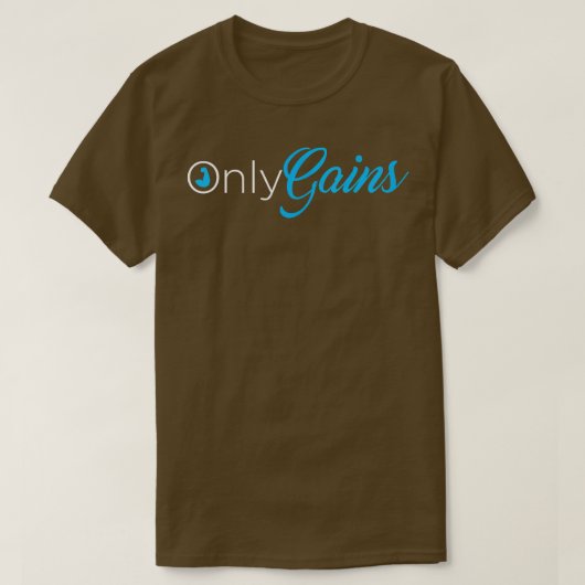 T-shirt Only gains funny trainings gym (Design devant)