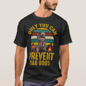 T-shirt Only You Can Prevent Dad Bods Bear Camng Retro Fun (Devant)