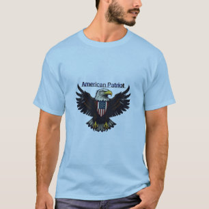 T-shirt ontwerp "Amerikaanse patriot kale adelaar"