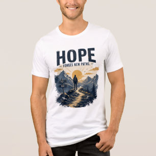 T-Shirt-ontwerp 'Hoop smeedt nieuwe paden' Tri-Blend Shirt