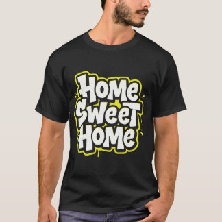 T-shirt ontwerp met gezellig citaat 'Home Sweet Ho