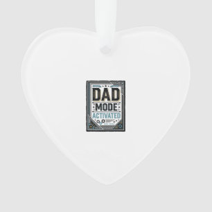 T-shirt ontwerp met vintage gravure 'Dad Mode geac Ornament