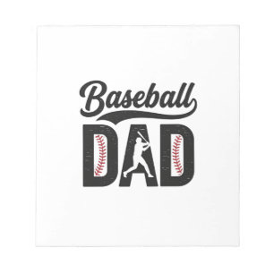 T-shirt ontwerp voor vader met vintage baseball gr notitieblok