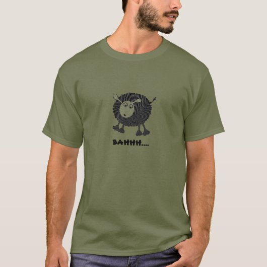 T-Shirt-ontwerp zwarte schaap T-shirt (Voorkant)