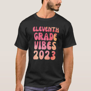 T-shirt Onzième catégorie Vibes 11e année Aquarelle 1er jo