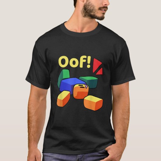 T-shirt Oof Funny Blox Noob Gamer Cadeaux Pour Les Joueurs (Devant)