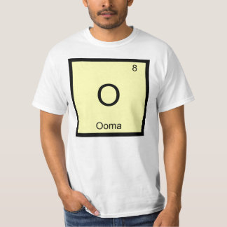 T-shirt Ooma Nom Chimie Élément Tableau périodique