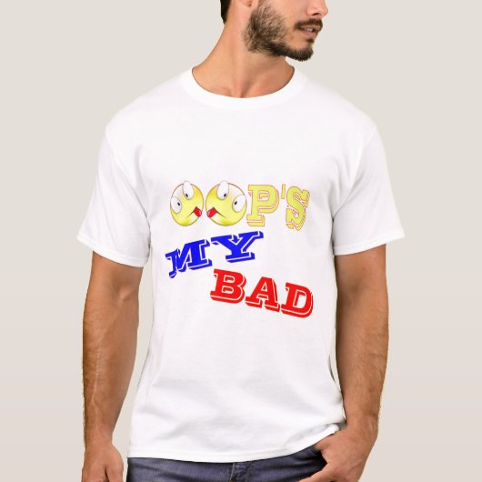 T-SHIRT OOP - MON MAUVAIS (Devant)