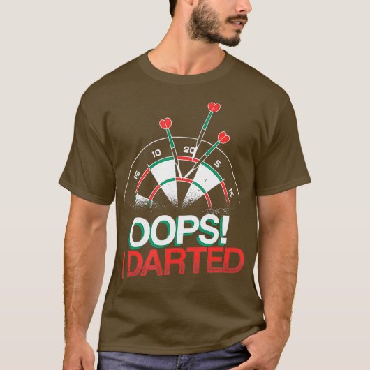 T-shirt Oops I Darny Dart Player (Devant)