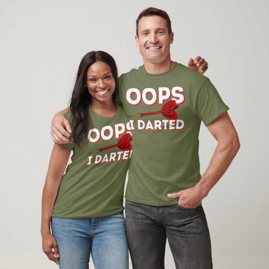 T-shirt Oops I darts - Drôle Dart Club Dart Player (Unisexe)