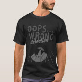 T-shirt Oops mauvaise direction (Devant)