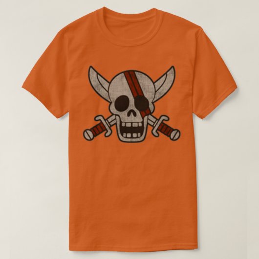 T-shirt OP 25 Drapeau des pirates des cheveux rouges (Design devant)