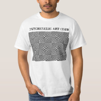 T-shirt op-art2copy, club psychédélique d'art