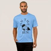 T-shirt : Op de run (Voorkant volledig)