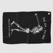 T-shirt op je hoed! Skeleton Pirate  Golfhanddoek (Horizontaal)