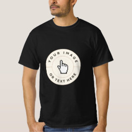 T-shirt op maat - Zwart Uw afbeelding of tekst hie
