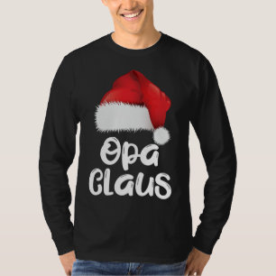 T-shirt Opa Claus Famille de Noël Correspondant Santa Hat