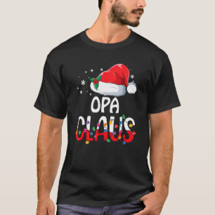 T-shirt Opa Claus Pyjama de Noël Famille Correspondant Noë