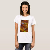 T-shirt Opale de feu orange iridescente (Devant entier)