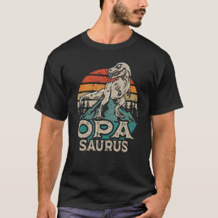 T-shirt Opasaurus Dinosaur Grand-Père Opa Saurus Famille F