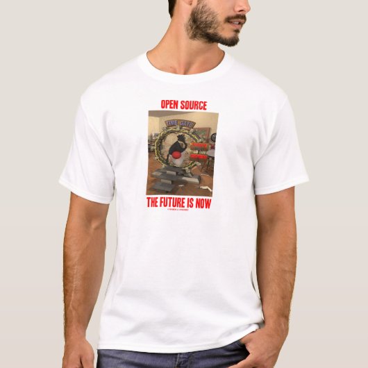T-shirt Open Source L'Avenir Est Maintenant (Duke) (Devant)