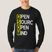 T-shirt Open Source Open Mind 3 Programme Coder Computer D (Devant)