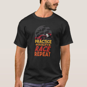 T-shirt Open Wheel Formula Racing Car Practice Qualifier R