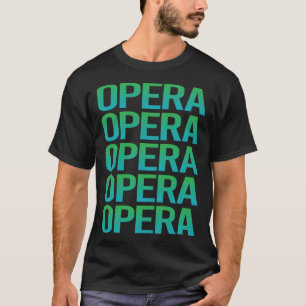 T-shirt Opéra de texte dégradé