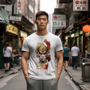 T-shirt Opéra Pékin Chinois / Roi singe (孫 悟 空)