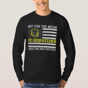T-shirt Opérateur 911 Drapeau américain Ligne mince or Urg