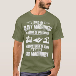 T-shirt Opérateur CNC Maître De Précision Machiniste CN