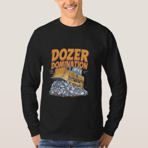 T-shirt Opérateur de bulldozer Ouvrier du bâtiment Déplace