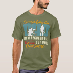 T-shirt Opérateur de caméra Retro Films Papa