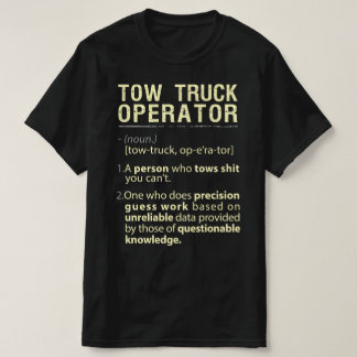 T-shirt Opérateur de camion de remorque Définition américa