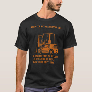 T-shirt Opérateur de chariot élévateur à fourche certifié