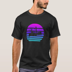 T-shirt Opérateur de chariots élévateurs Vaporwave certifi