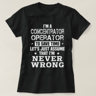 T-shirt Opérateur de concentrateur