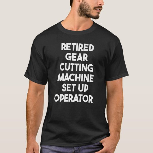 T-shirt Opérateur de configuration de la machine de découp (Devant)