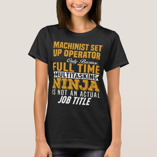 T-shirt Opérateur de configuration machiniste (Devant)