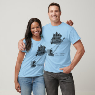 T-SHIRT OPÉRATEUR DE CRANE EN GÉNIE DU NORD-OUEST GREEN BA