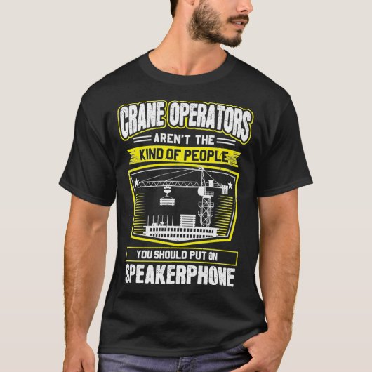 T-shirt Opérateur de grue haut-parleur Premium (Devant)