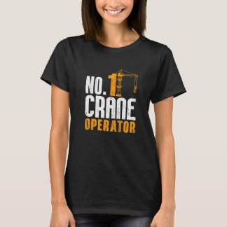T-shirt Opérateur de grue n°1 Emploi ouvriers de la constr
