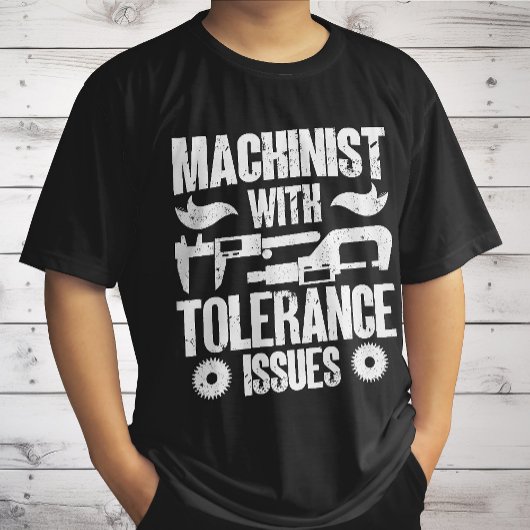 T-shirt Opérateur de machine avec problèmes de tolérance