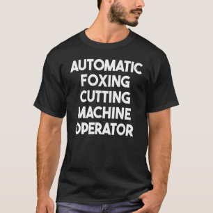 T-shirt Opérateur de machine de coupe de foxing automatiqu