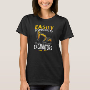 T-shirt Opérateur De Machine Facilement Distrait Par Les E