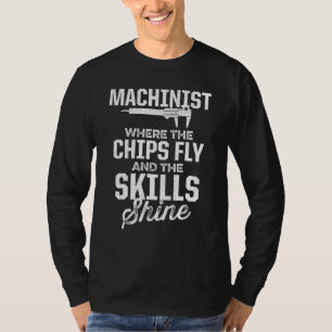 T-shirt Opérateur de machine-outil de machiniste Outils de