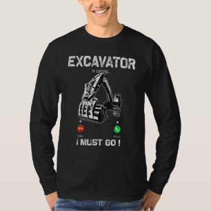 T-shirt Opérateur de pelle rétrocaveuse homme Ouvrier du