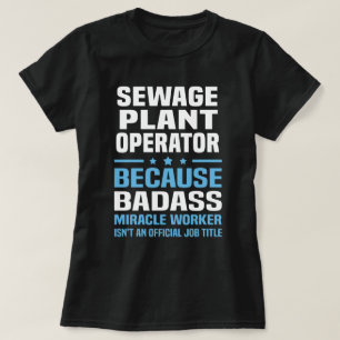 T-shirt Opérateur de Plante d'égouts