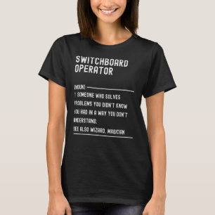 T-shirt Opérateur de tableau de bord Définition Chemises D