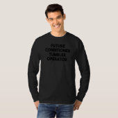 T-shirt Opérateur de tondeuse de futur conditionneur (Devant entier)